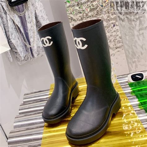 vintage chanel rain boots